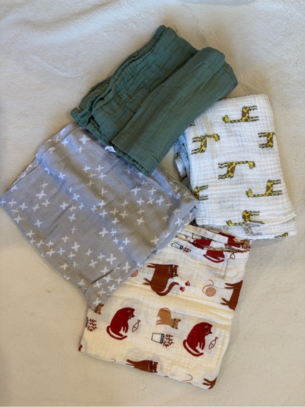 Bundle of Baby Swaddle Blankets